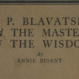 ebook of HPB and the Masters of the Wisdom by Annie Beasant