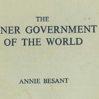 Inner Government of the World - lectures by Annie Besant