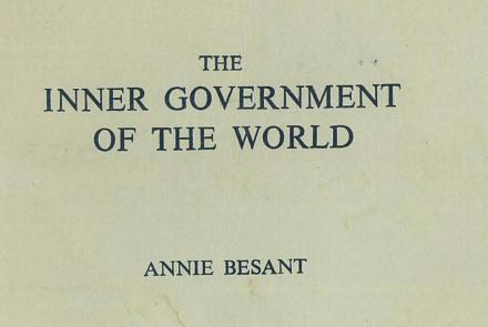 Inner Government of the World - lectures by Annie Besant